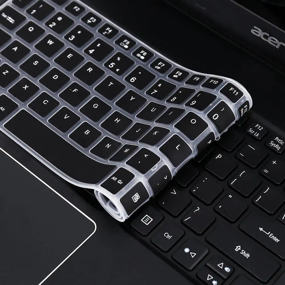 Custom language silicone protector waterproof laptop keyboard covers for 15.6" Acer Aspires 3 5 7 Series
