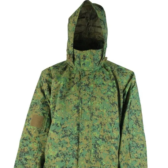 Camouflage Jungle Raincoat Sealed 22mm Tape With Waterproof Function