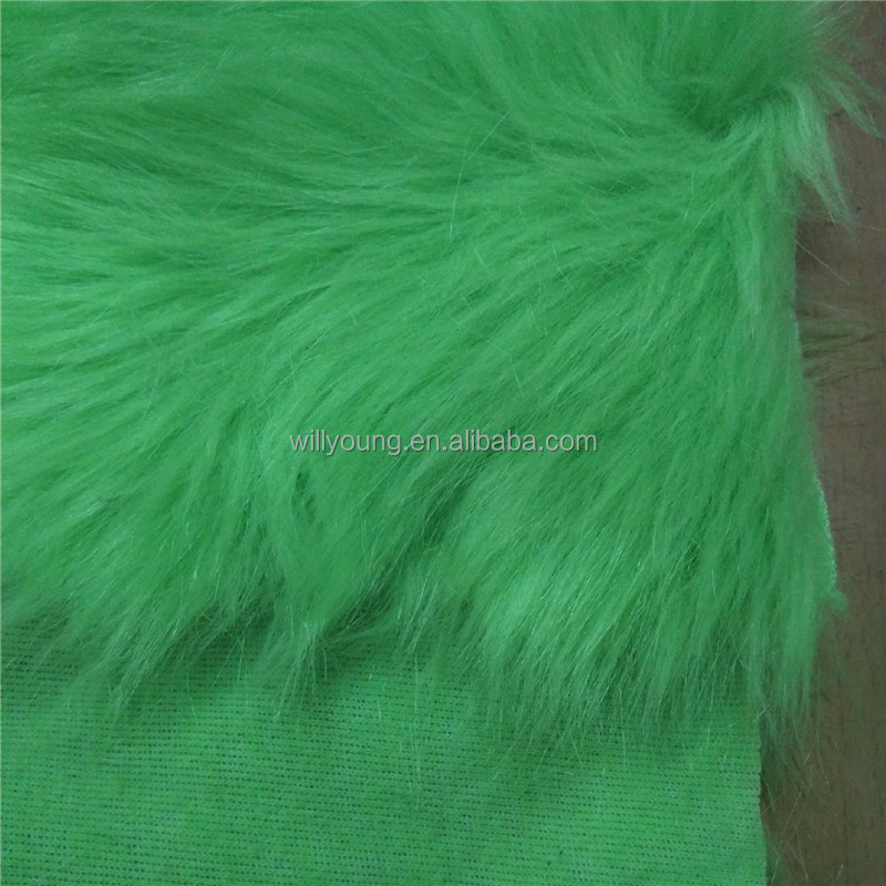 faux fur fabric 100% acrylic for long pile plush velvet fabric for coat sporting goods shoes clothing women faux fur