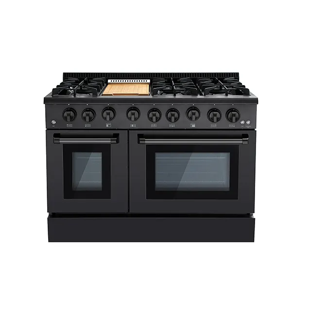 Chefmax OEM ODM Commercial Custom ETL Griddle USA industrial gas stove 4 Burner Gas Cooker with Oven