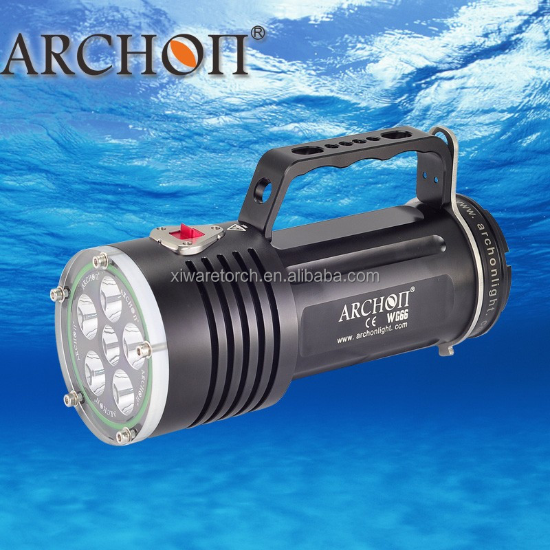 Перезаряжаемый светодиодный Подводное Морской Дайвинг Torch Light оборудования WG66