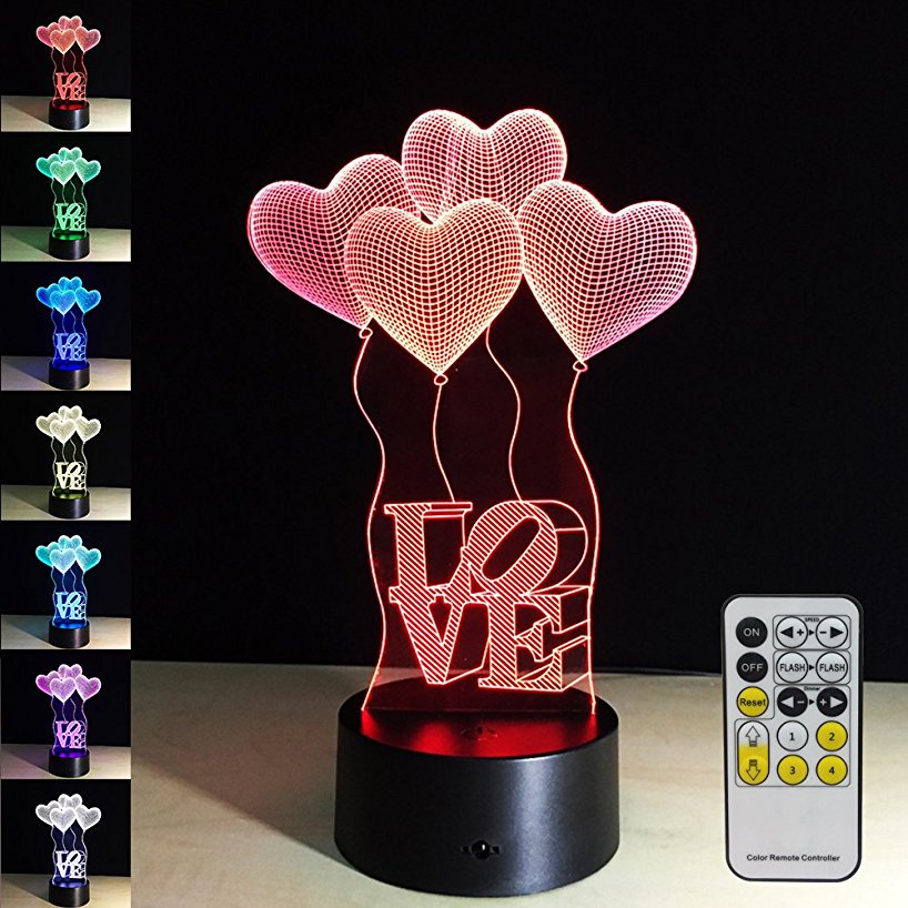 Zogift 2018 Китай поставщиков новый пункт 3D светодиодные лампы для украшения дома с удаленным