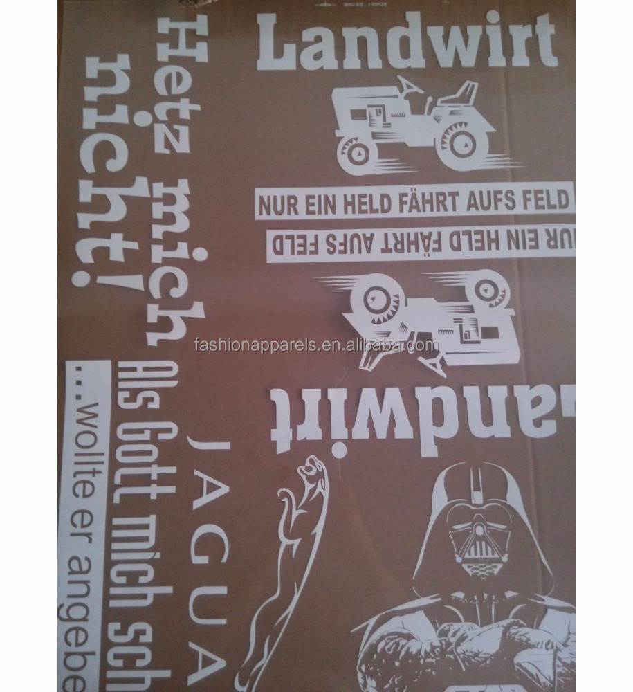 China wholesale 46x62cm sheet offset heat transfer label printing in custom for clothes