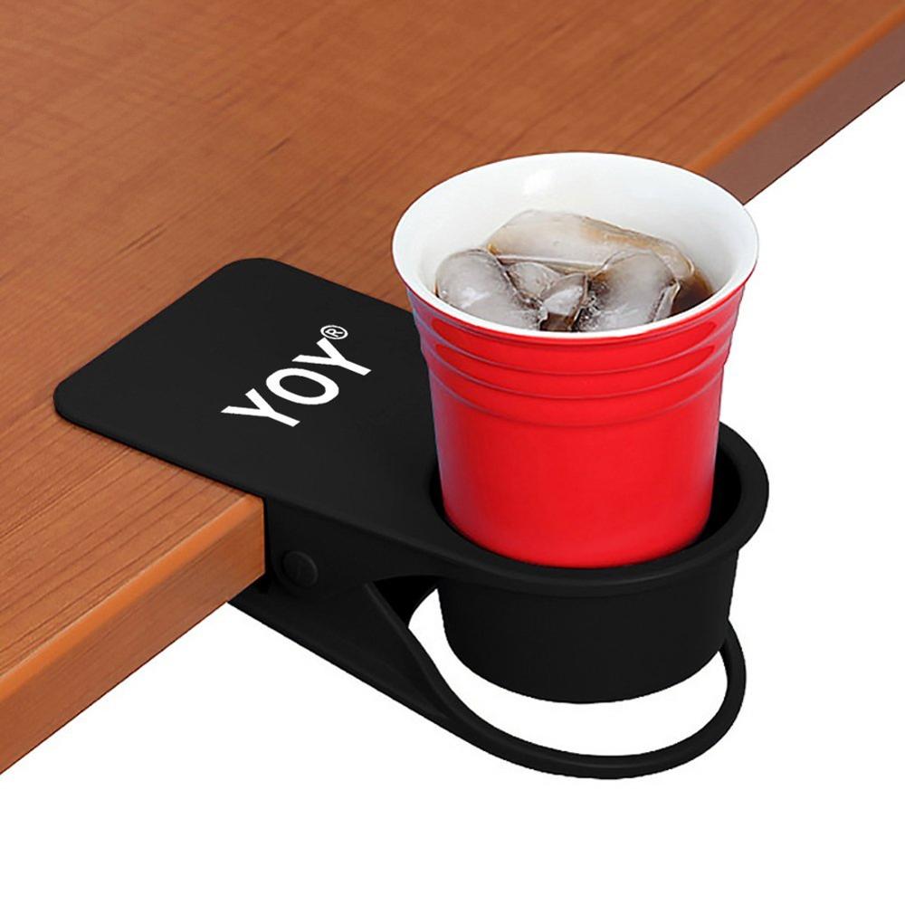 Drink Water Mug Stand Desk plastic Cup Holder Clip