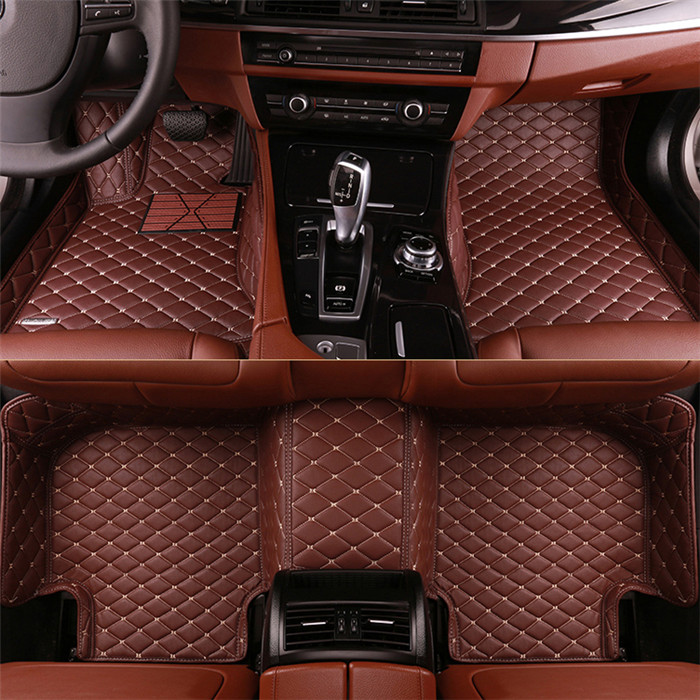Wear Resisting splice car floor mat safe car floor mat 5D leather foot mat