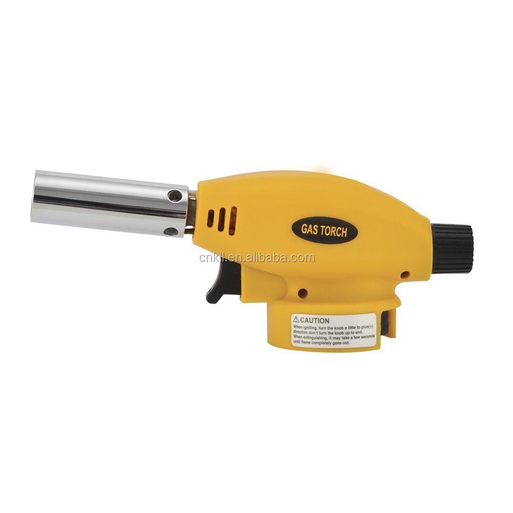 KLL-9015D euro color customized anti flare 360 dgree free rotation butane ligther blow torch