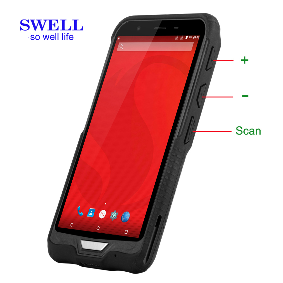 PSAM прочный планшетный ПК смартфон 6 дюймов промышленный android 8,1 PDA сканер штрих-кода для управления складом