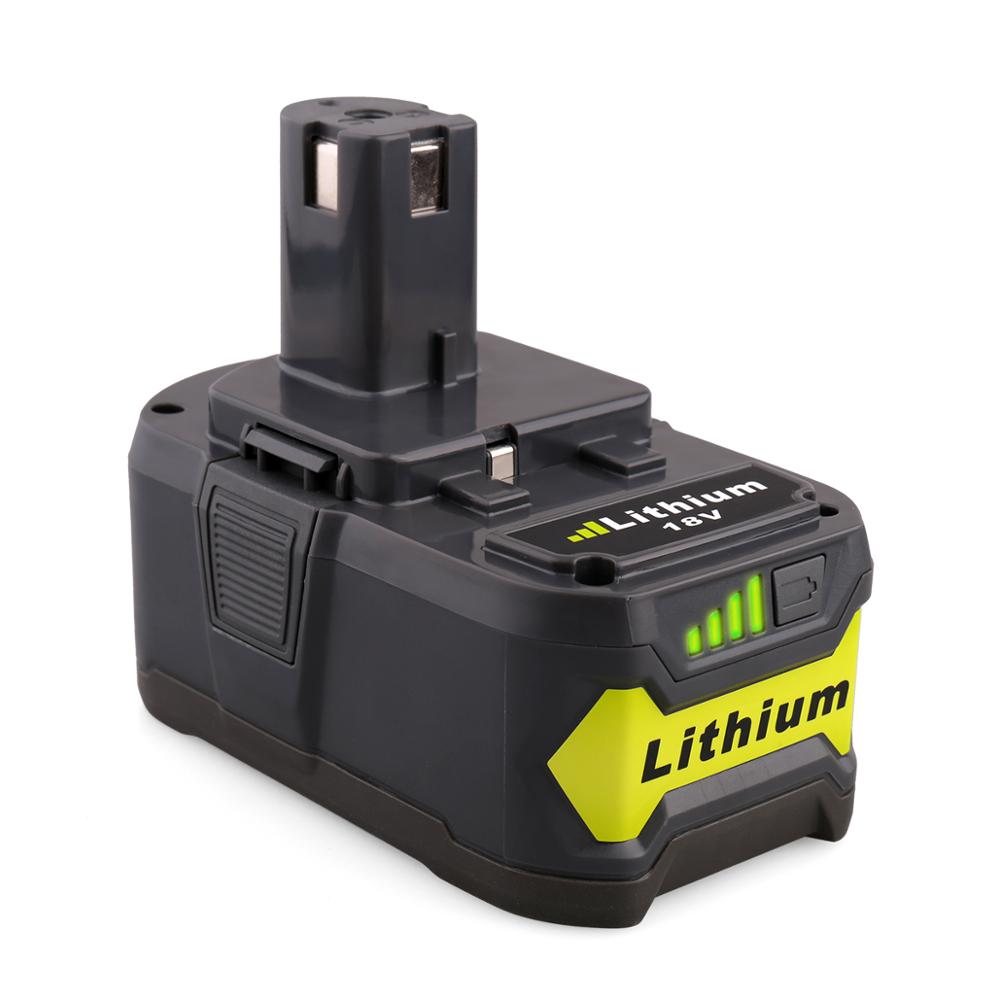 P108 4000 мА/ч, 18V ионно-литиевая аккумуляторная батарея Замена для Ryobi 18-вольтовый ONE + инструмент P106 P107 P108