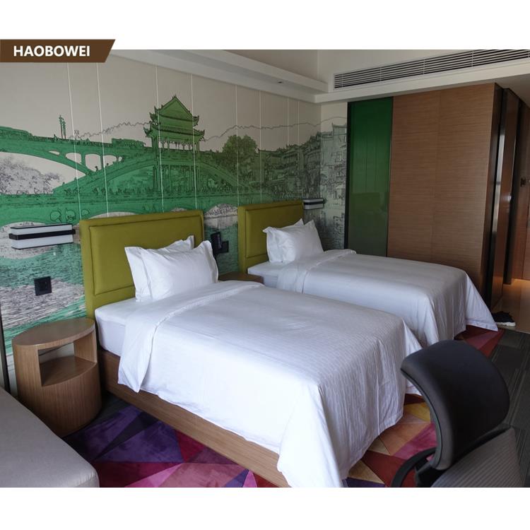 5-звездочного отеля проекта Hampton by Hilton Hotel спальня Сделано в Китае новый дизайн современный привлекательный мебель для гостиниц