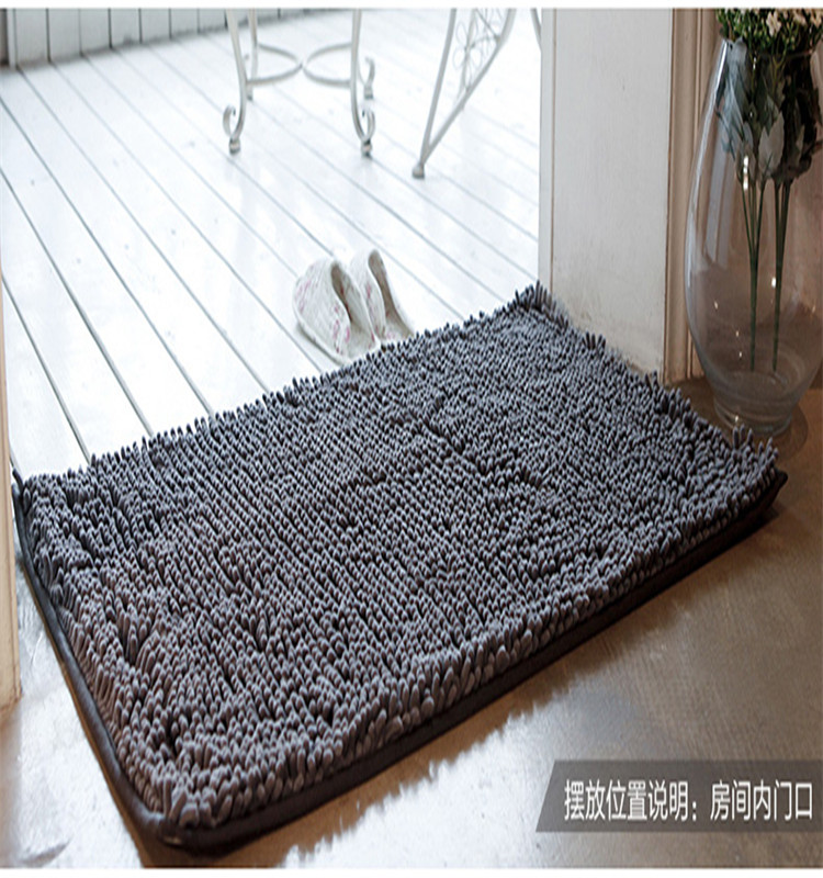 Non-slip синели ковер microfiber