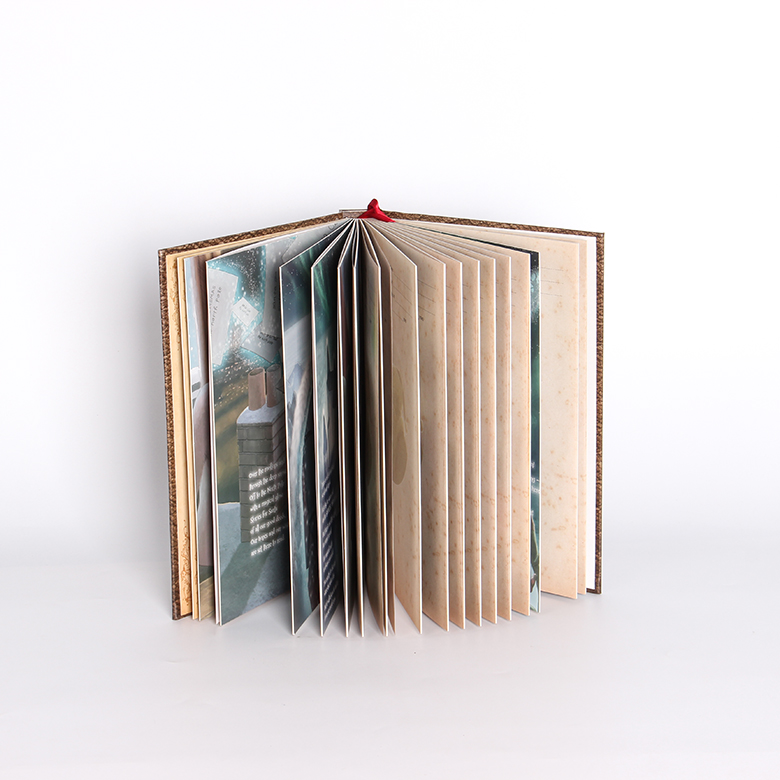 Поставщик золота Китая печати книги в кожаном переплете