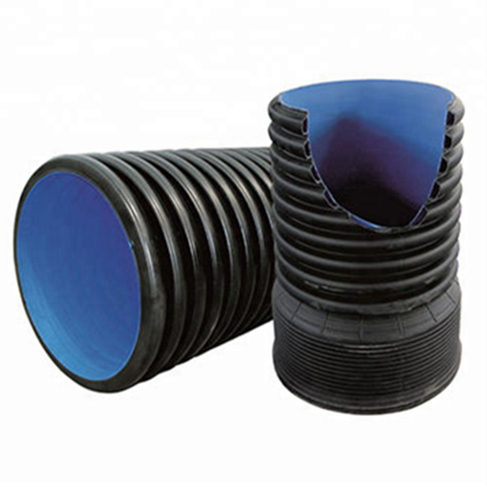 Двойная гофрированная труба Hdpe SN6 800 мм, дренажная труба dwc hdpe пластиковые трубы/труба для бурения/100 гофрированная труба