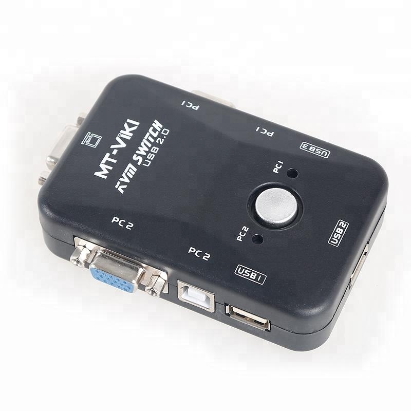 MT-VIKI MT-201UK-CH 2X1 2 порта ручной Vga Usb 2 вход 1 выход Kvm переключатель