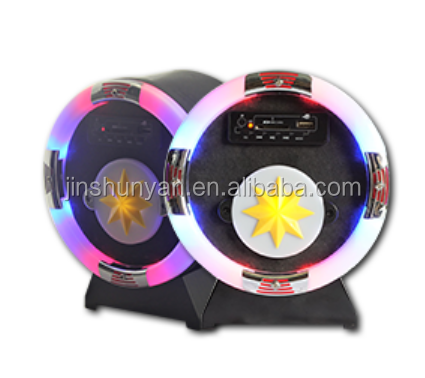 Портативный мини круглый Настольный динамик Jukebox USB/SD, FM-радио, BT