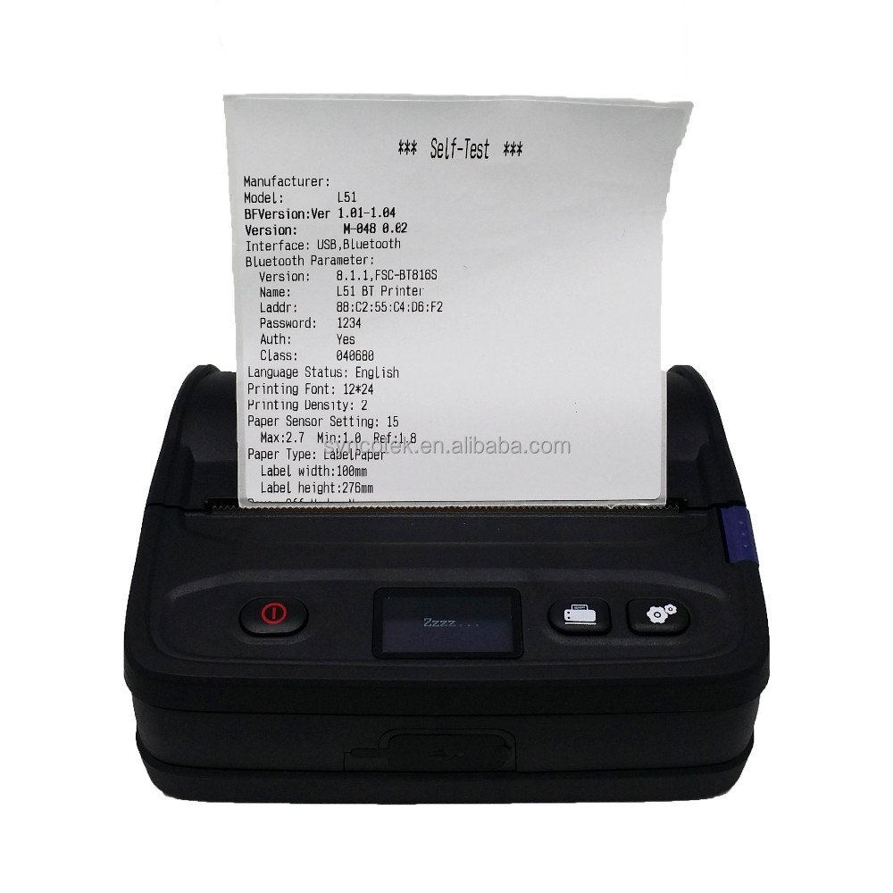 logistic android 110mm bluetooth rugged pda mobile printer