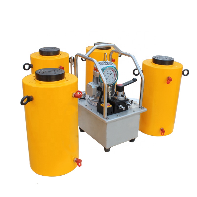 100 200 300 400 500 600 700 800 900 1000 1200 1500 2000 ton electric double acting lift hydraulic jack cylinder price