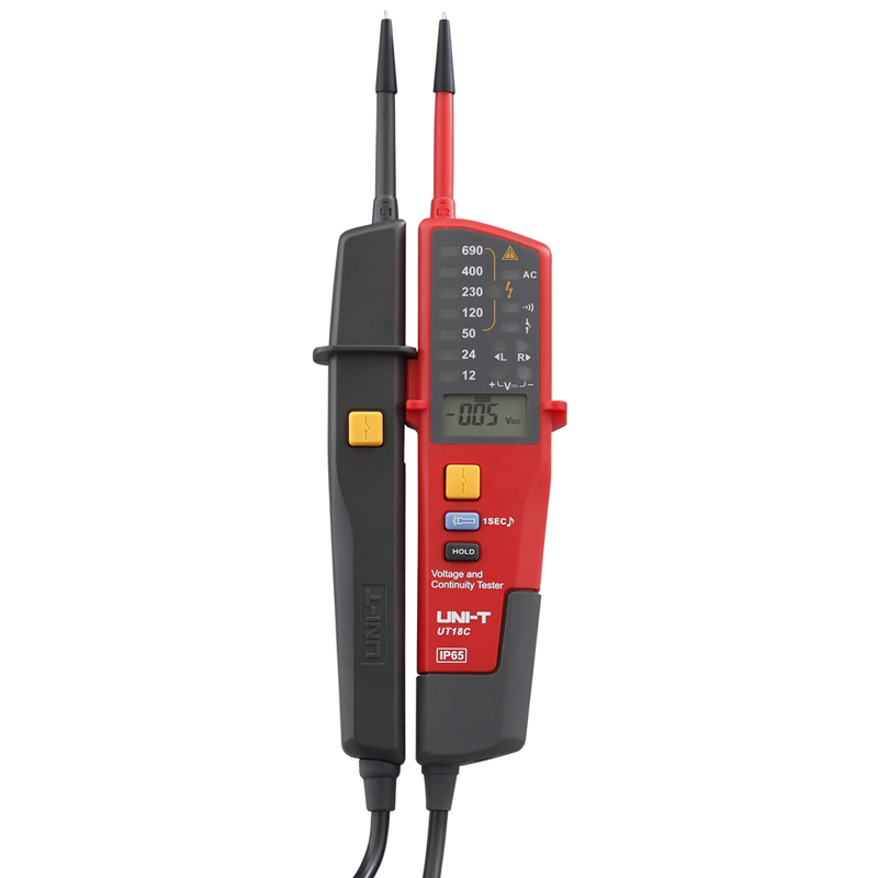 UNI-T UT18B UT18C Авто Диапазон напряжения метр непрерывности RCD Тестер LCD/светодио дный детектор UT18C оригинальный