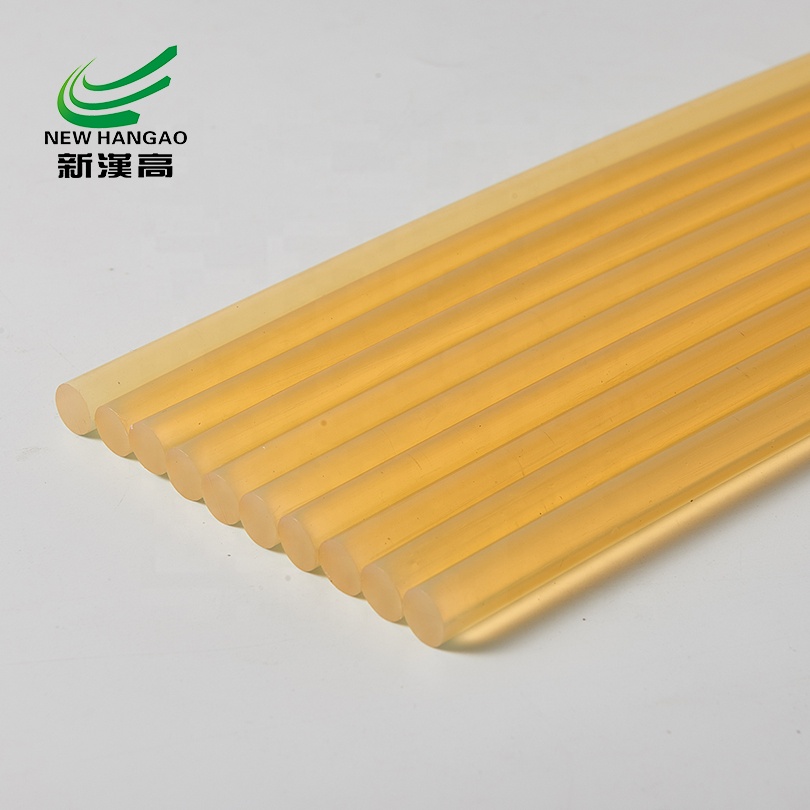 Yellowish hot melt adhesive stick for hair clip making