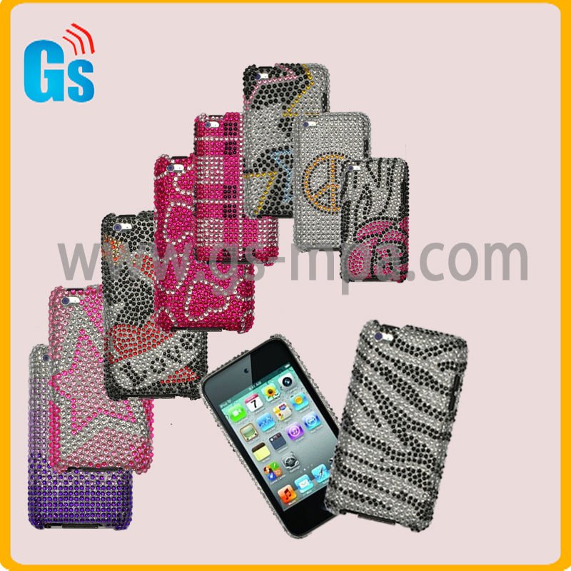 Bling Rhinestone алмаз чехол для Ipod Touch 4