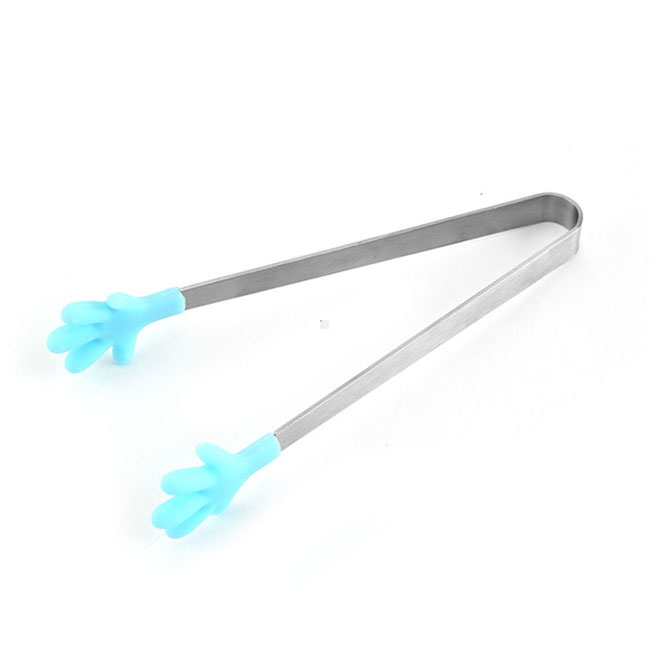 Custom Stainless Steel Material Silicone Cover Food Tong