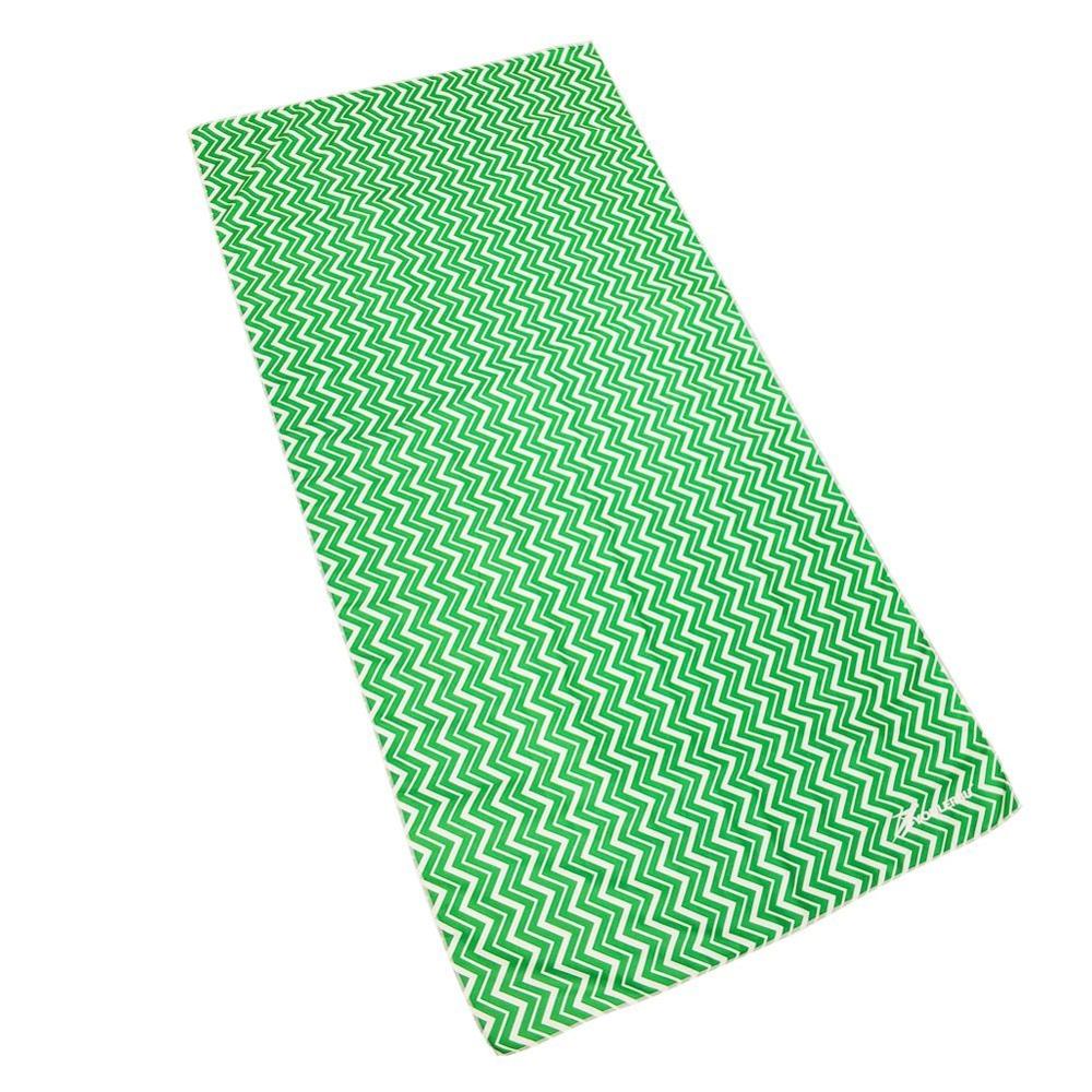 Amazon Best Seller Quick Drying Custom Green Striped Microfiber YogaTowel
