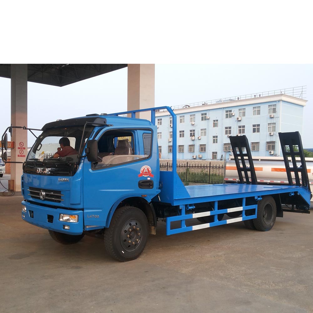 Dongfeng 6 тонн бортовой транспортный грузовик для доставки экскаватора или другого механизма