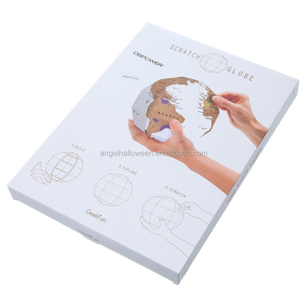 Scratch Globe Personalised World 3D Globe where you have been SG011