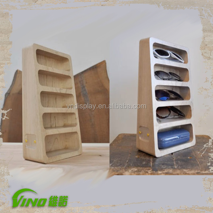 Fashionable sunglasses display case,wooden sunglass display,sunglasses display stand