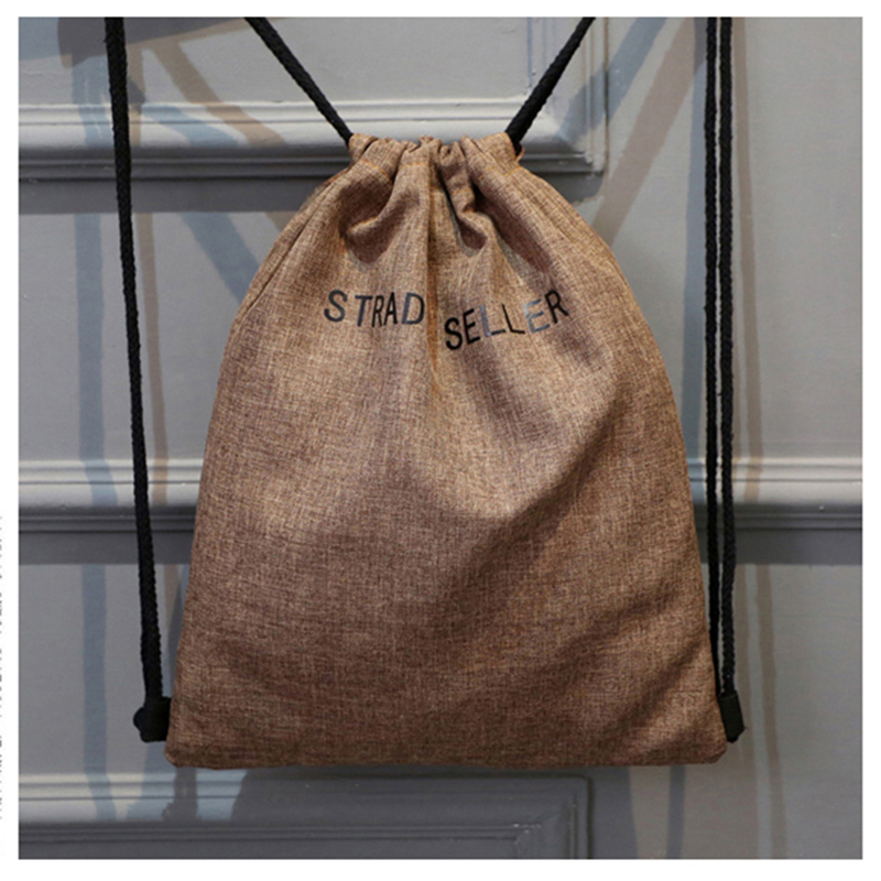 Изготовленный на заказ логотип экологичный recycle холст drraw string sling shoe bag