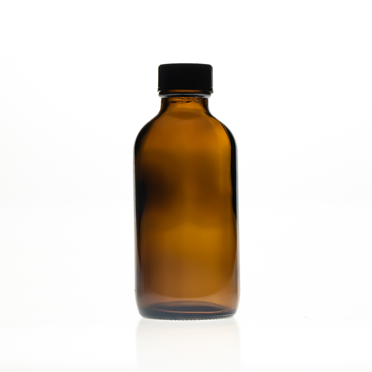 Фармацевтическое использование, 120 мл, 12CL, 4 унции, янтарный круглый стеклянный реагент, бостонские бутылки/пустая лабораторная бутылка для таблеток