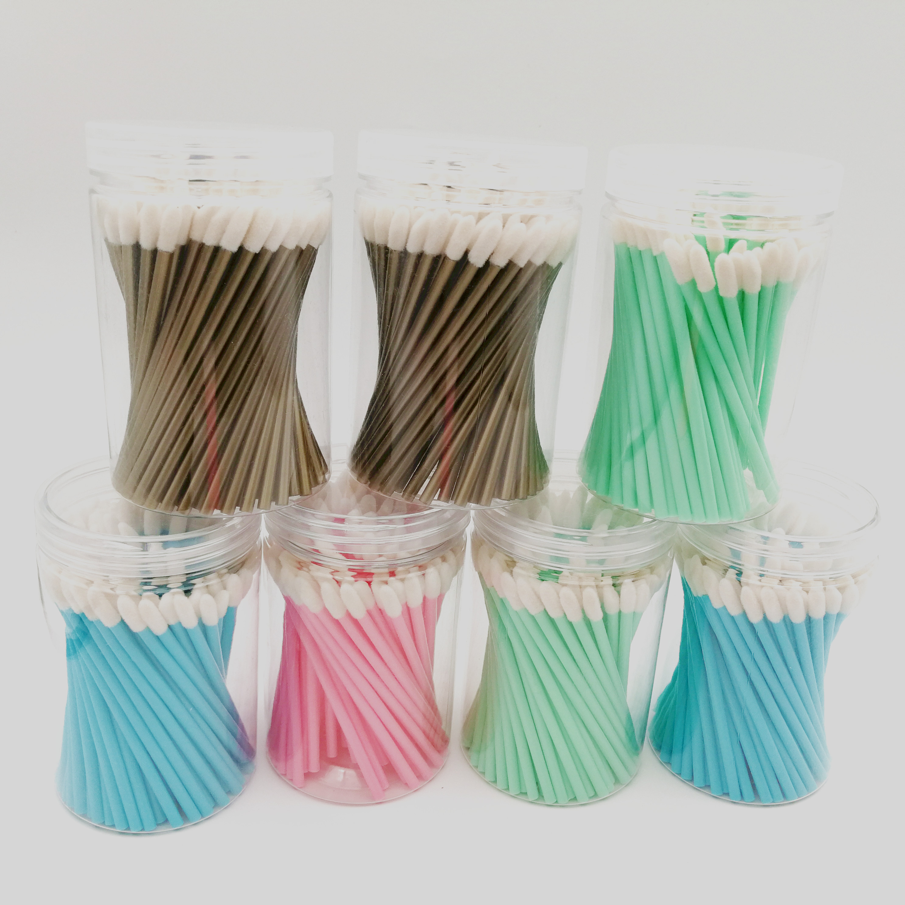Disposable mini lip brush applicator lip gross brushes 100 piece per Barrel