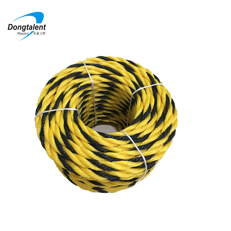 Черный и желтый PE материал 3/4 пряди tiger rope mark rope