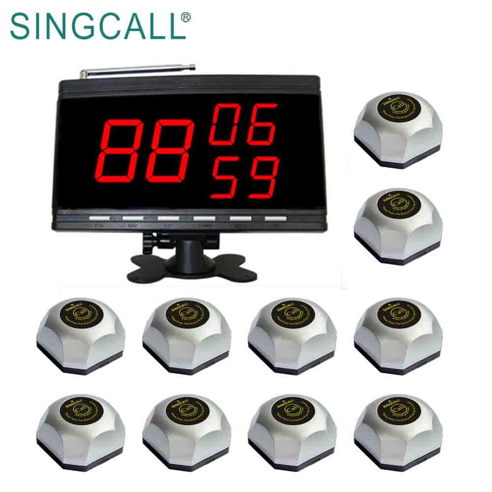 Беспроводной звонок для официанта SINGCALL, современная система пейджинга для ресторана, беспроводная система звонков для стола