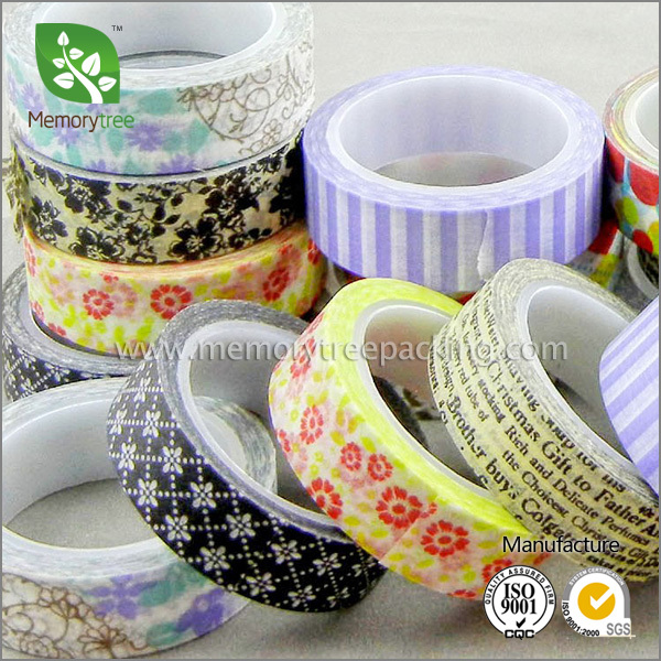Memorytree japanese custom printed washy masking tape