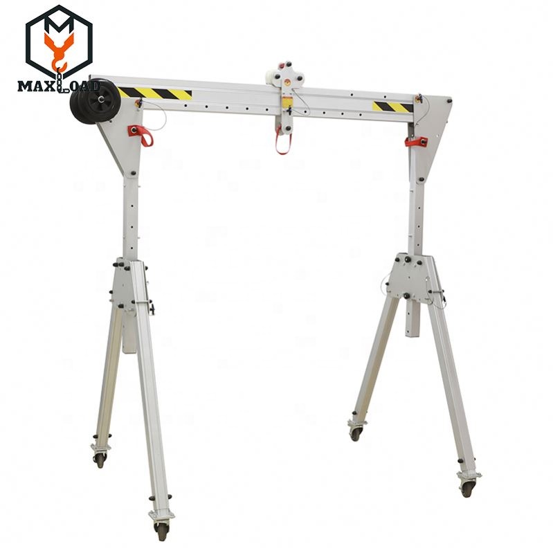 Maxload Brand 1 ton грузовой подъемник цеховой портальный кран с резиновыми шинами