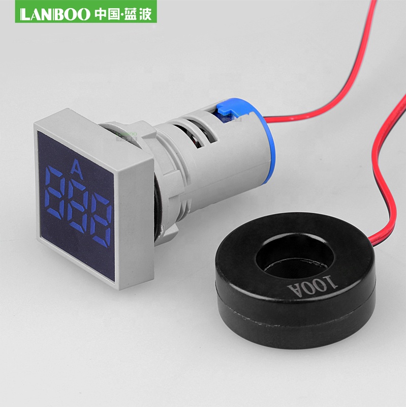 Тестовый квадратный тестовый Амперметр LANBOO 0-100 А