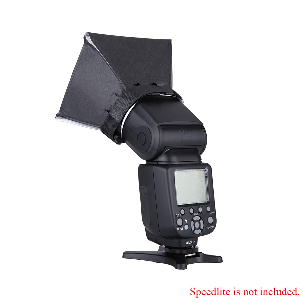 Мини фото диффузор мягкий свет Box для Canon Серебряный Отражатель рассеиватель Softbox