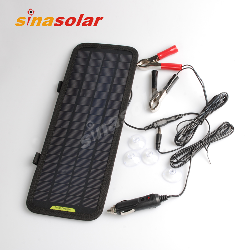 12v solar power battery charger portable solar charger for 12v battery solar car battery charger