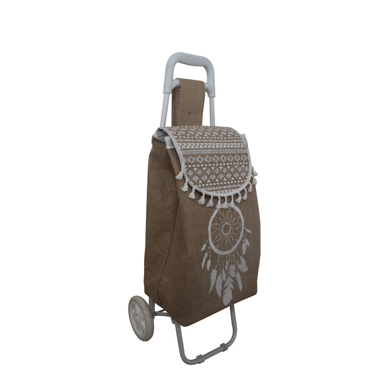 Оригинальная Экология с ПВХ покрытием льняная Австралийский стиль granny shopping trolley