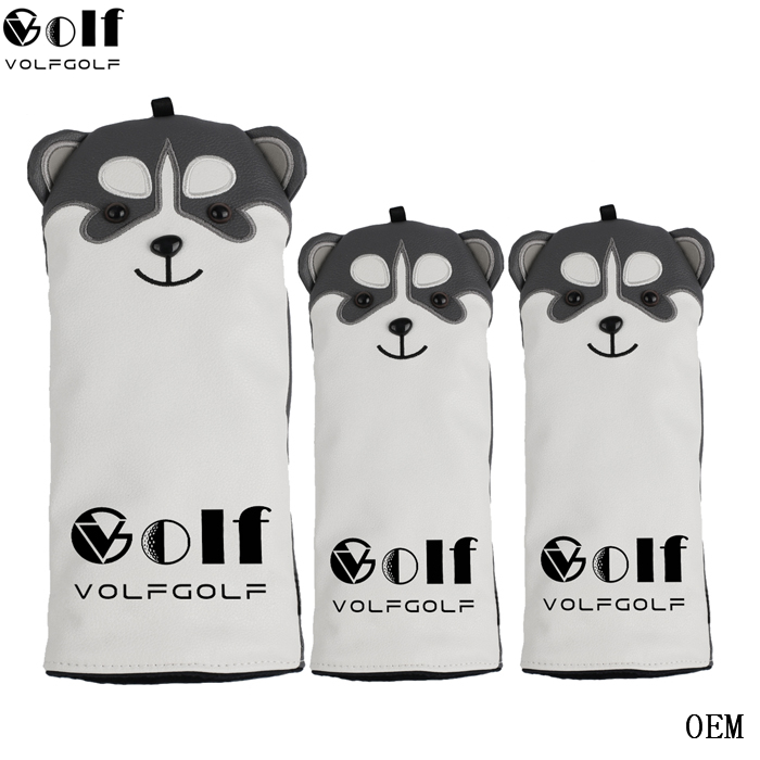 Volf Гольф щенок гольф headcover для водителя Fairway Вудс headcover
