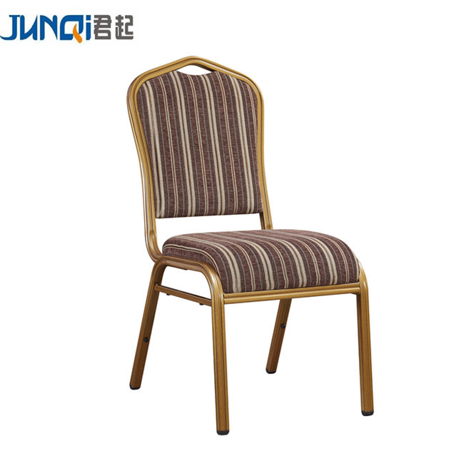 low price Stackable Fabric and Iron Metal Dining Room Hotel Luxury Hotel Furniture Banquet Chair