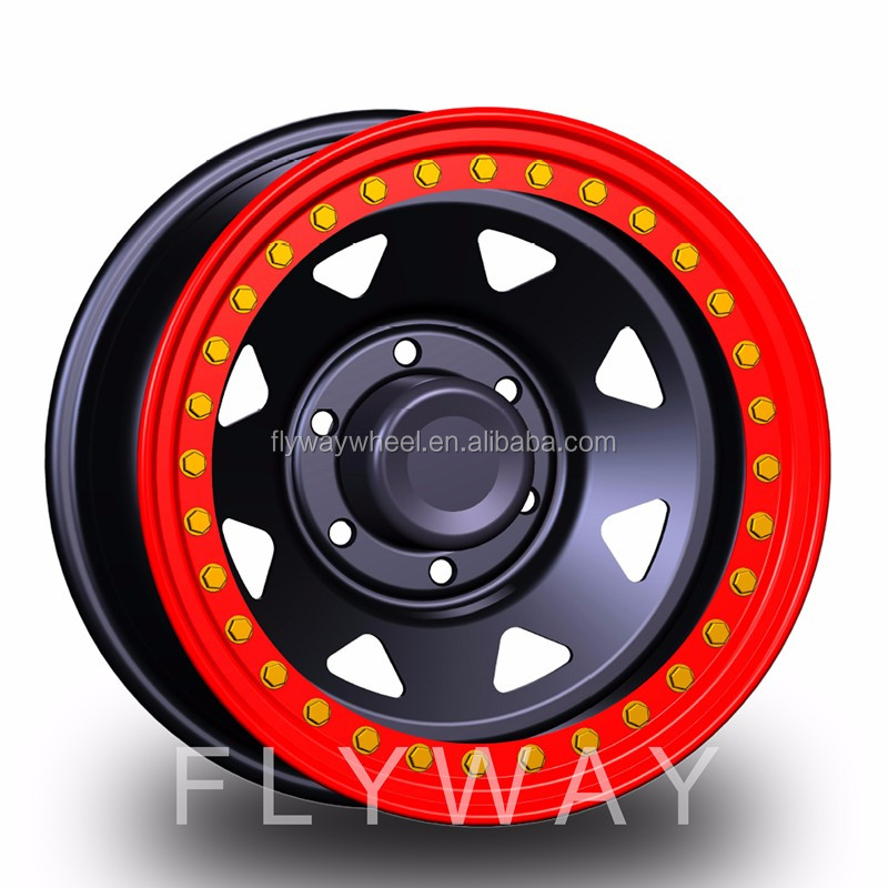 Flyway FX010 красное Настоящее колесо прицепа Beadlock для внедорожника доступно двухстороннее Beadlock 4x4
