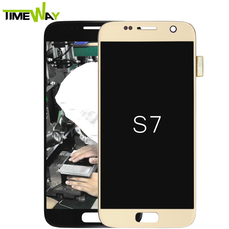 100% протестированный смартфон для samsung s7 Восстановленный ЖК-дисплей по заводской цене
