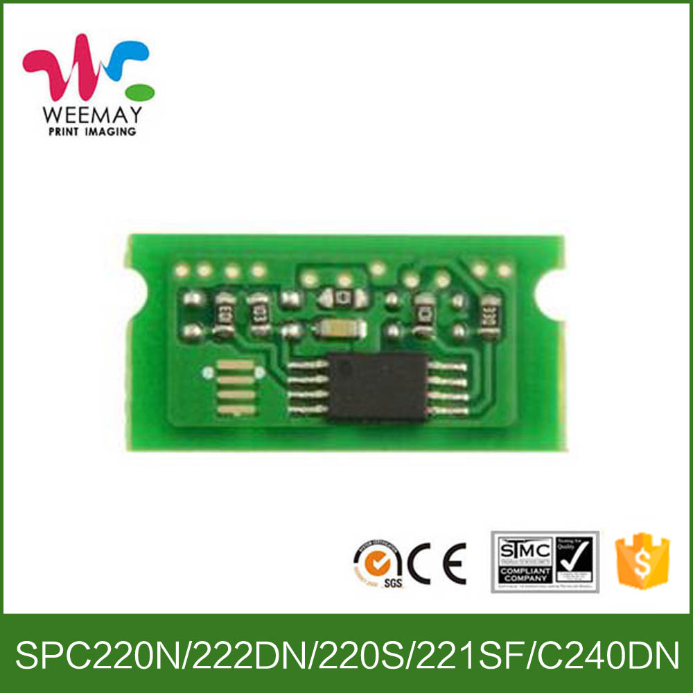 Совместимый с Ricoh SPC220 SPC221 SPC222 тонер-картридж чипы