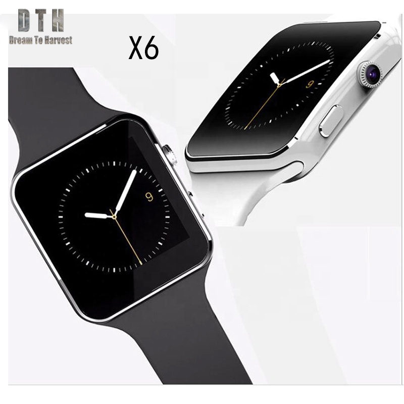Bluetooth фитнес-трекер 2019 Smartwatch X6 Смартфон Android reloj inteligente 2019