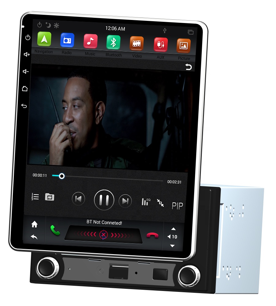 Автомобильная Мультимедийная система KLYDE с вертикальным экраном, Android 8,1, 2Din, 9,7 дюйма, головное устройство для автомобиля PX6, 6 ядер, 4 + 32 ГБ