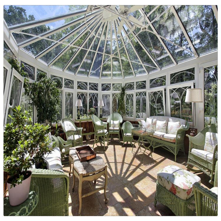 100% полный осмотр изогнутые стеклянные sunrooms мебель душевая комната производитель стекла из Китая