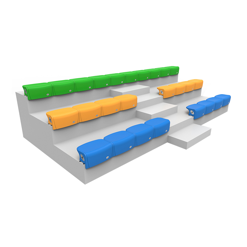 Outdoor Indoor Stadium Seat Echo Polymer HDPE Bench Seat For Retractable Seating Sports Center multi-purpose facilities