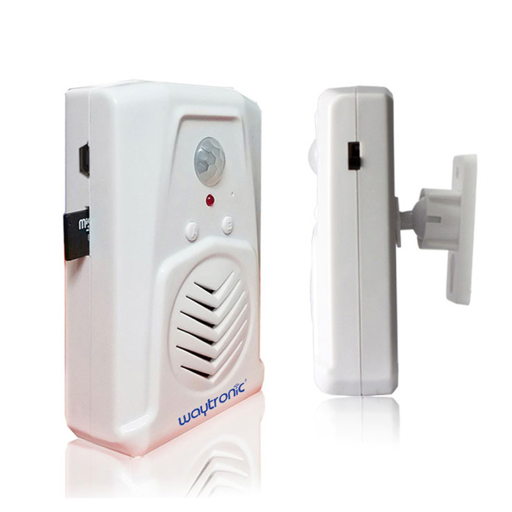 Waytronic микрозвук PIR детектор движения MP3 Аудио Библия плеер Коран плеер для приветствия дверной звонок с SD-картой