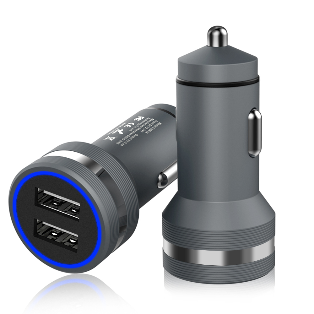 OEM 5v 2.4a USB qualcomm Быстрая зарядка 30 поддержка быстрой зарядки автомобильное зарядное устройство со светодиодной usb портативное зарядное устройство для телефона